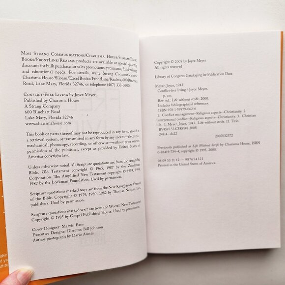 Conflict Free Living: How to Build Healthy Relationships for Life by Joyce Meyer - Picture 5 of 7